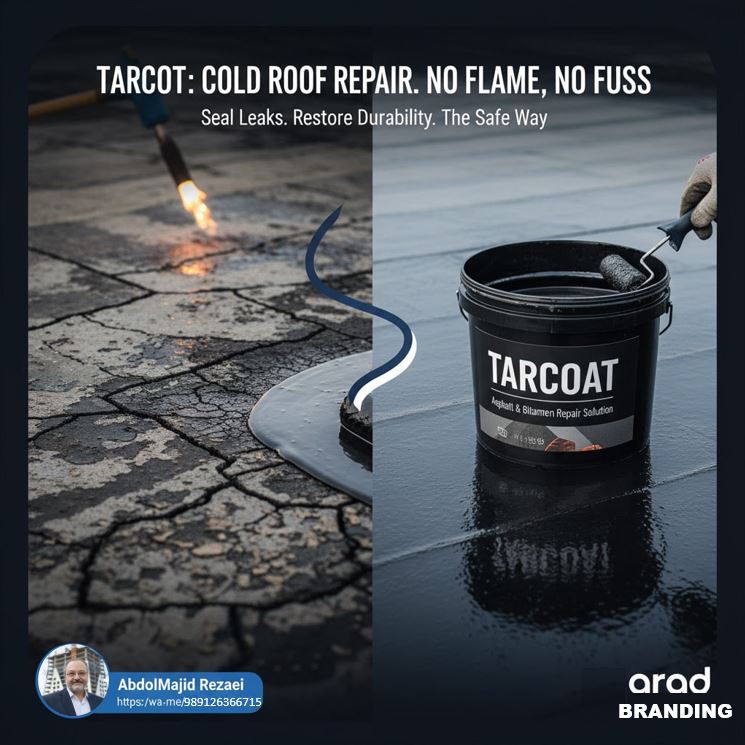 خرید عایق پلیمری پایه قیر تارکت ترمیم اسان و کم هزینه ایزوگام قدیمی